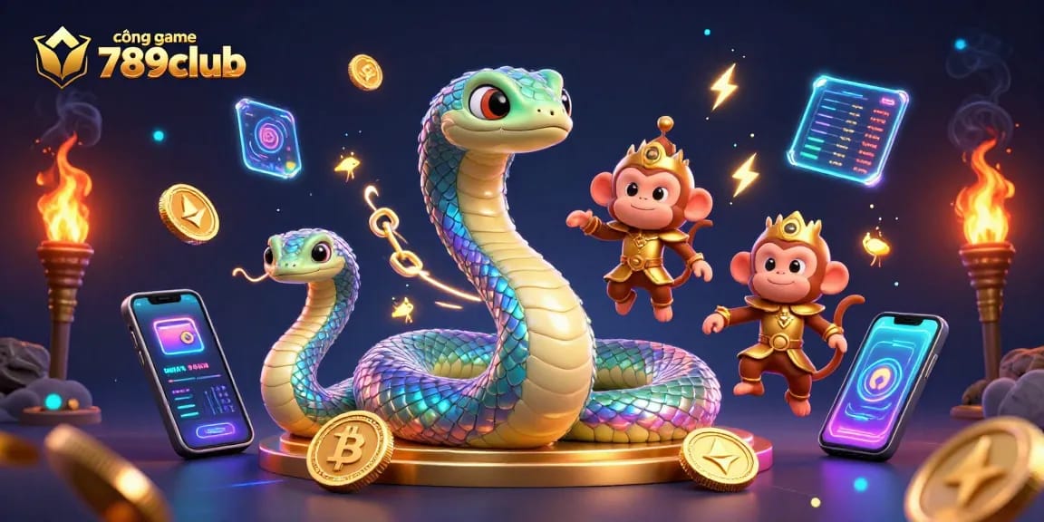 Experience thrilling gameplay at cổng game 789club with vibrant characters and dynamic gambling elements.