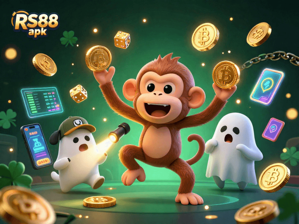 Engage with the dynamic RS88 apk experience at the haunted casino, showcasing thrilling games and crypto elements.